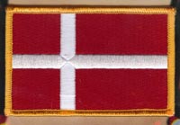 Danish Flag Iron-On Patch
